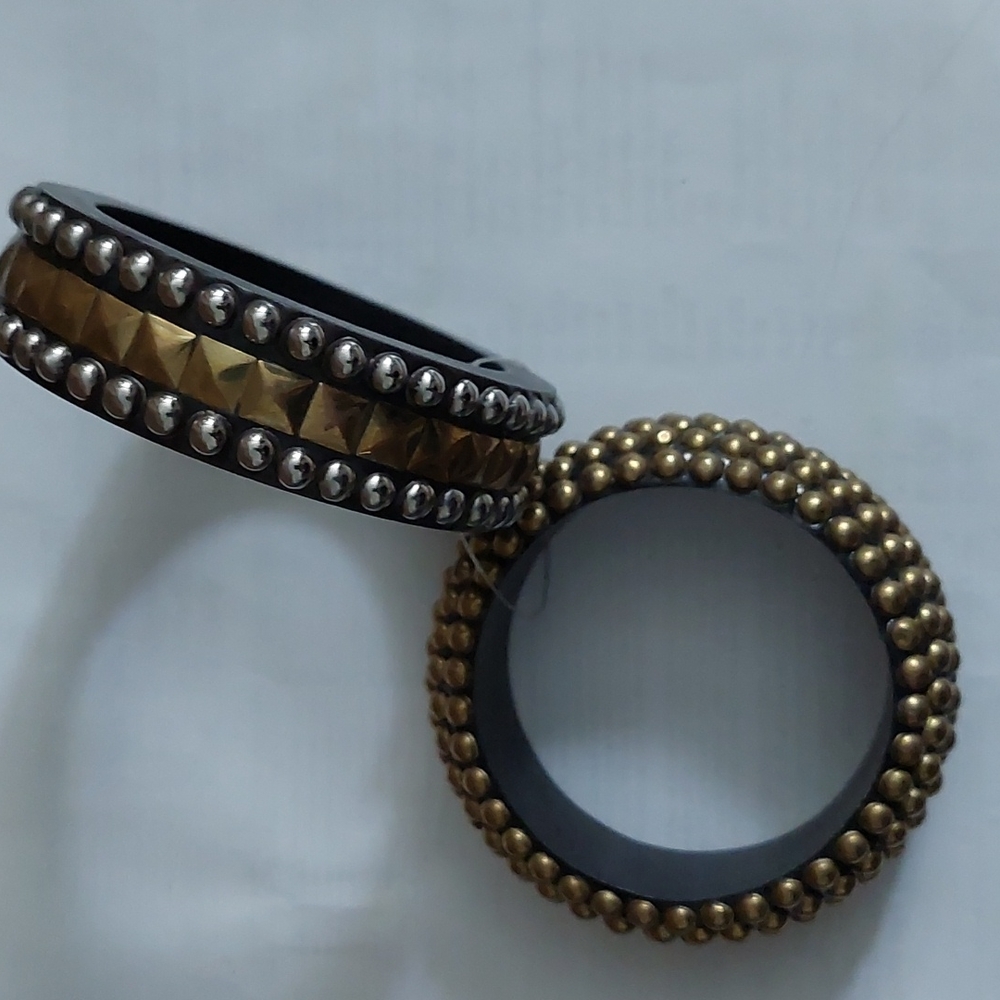 Chunky Statement Bangles - Picture 2 of 3